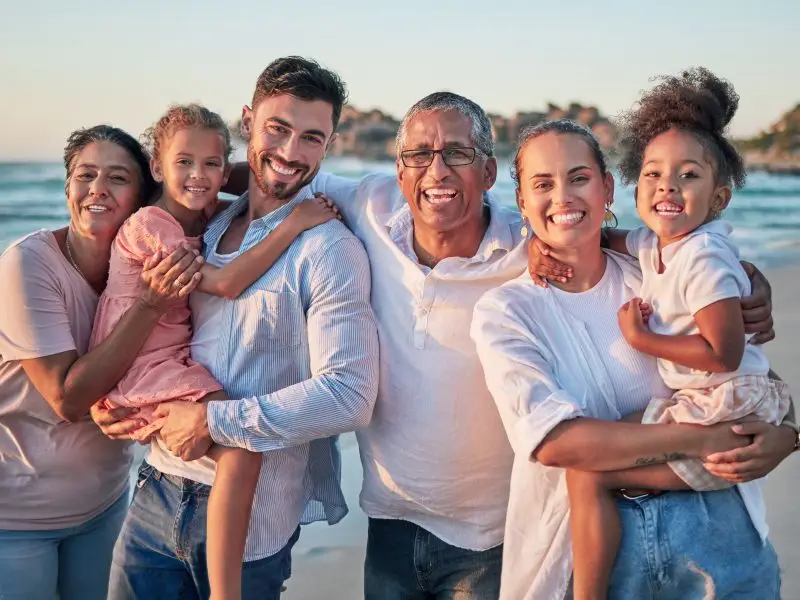 Big family that was re-united through the USCIS family-based petition process