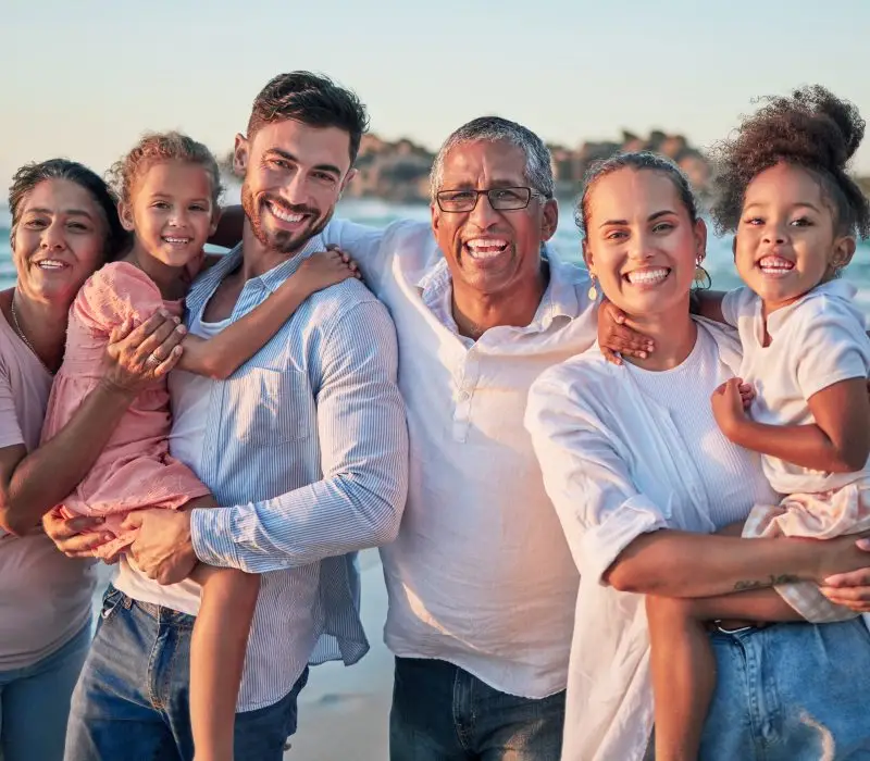 Big family that was re-united through the USCIS family-based petition process